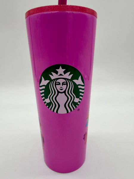 Disney Parks Starbucks Magic Kingdom Carousel Horse Straw Topper Tumbler 20262