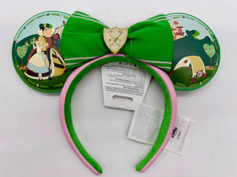 Disney Parks Alice in Wonderland 75th Anniversary Minnie Mouse Ears Headband D230