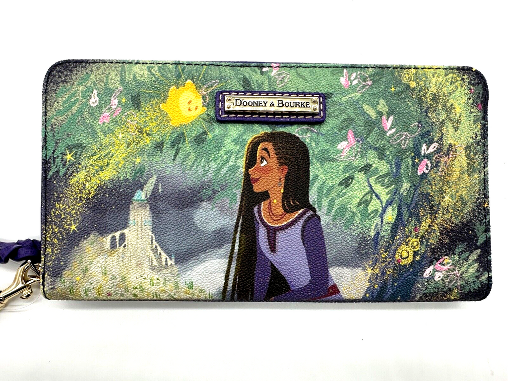 Disney Dooney and Bourke Wish Wallet Wristlet Asha Valentino Star NW Shop Theme Parks