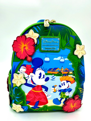Disney Parks Caribbean Beach Resort Mickey Minnie Loungefly Backpack NWT 2025