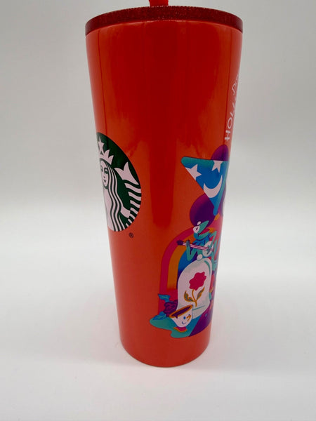 Disney Parks Starbucks Hollywood Studios Mickey Gertie Straw Topper Tumbler 20264
