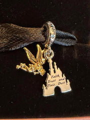 Disney Parks Pandora Tinker Bell Fantasyland Castle Double Dangle Charm Exclusive 2026