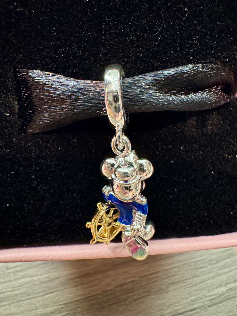 Disney Cruise Line Pandora Captain Mickey Dangle Charm 2026 DCL