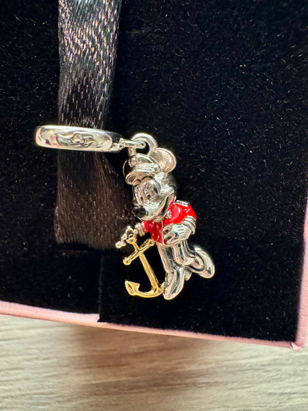 Disney Cruise Line Pandora Captain Minnie Dangle Charm 2026 DCL