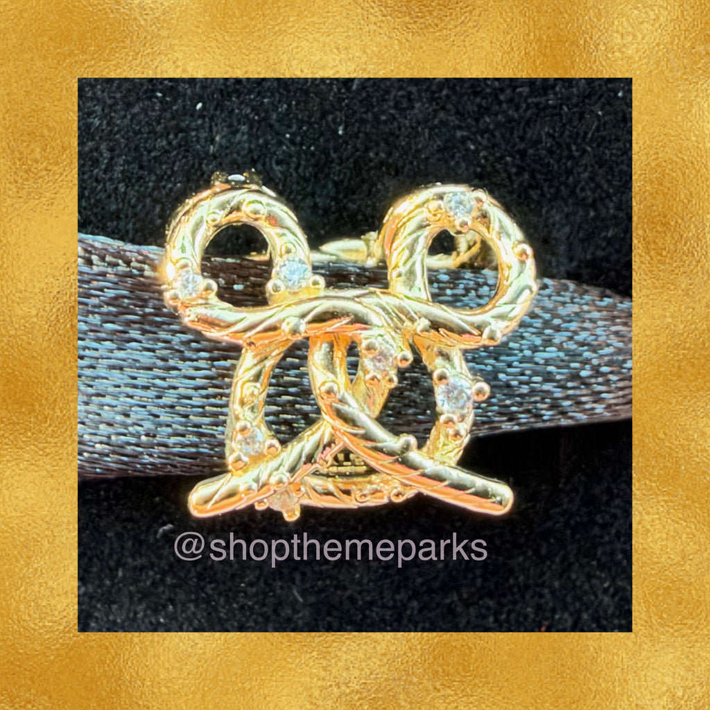 Disney Parks Pandora Mickey Mouse Pretzel Gold Charm 2026 Park Exclusive