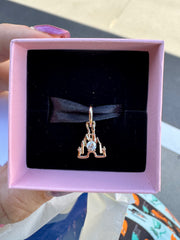Disney Parks Pandora 14k Gold Castle Charm Lab Grown Diamond 2026 Exclusive