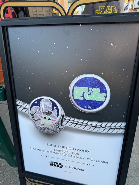 Disney Parks Pandora Star Wars Mandalorian Button Charm Double Sided Exclusive May the 4th 2026