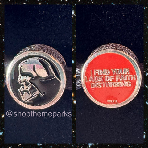 Disney Parks Pandora Star Wars Darth Vader Button Charm Double Sided Exclusive May the 4th 2026