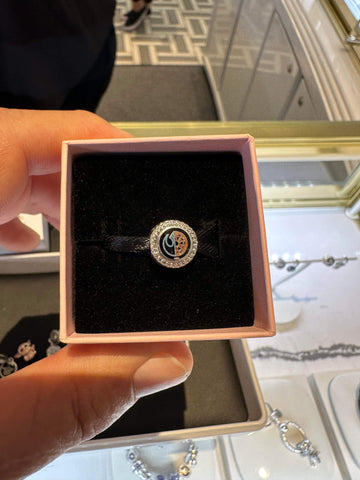 Disney Parks Pandora Star Wars Button Charm Double Sided Exclusive May the 4th Light Saber
