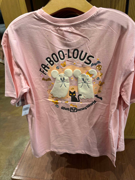 Disney Parks Pink Minnie Halloween WDW Womens Oversized TShirt ( L only)
