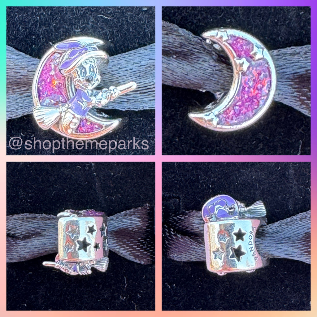 Disney Parks Pandora Minnie Witch Charm Park Exclusive GITD