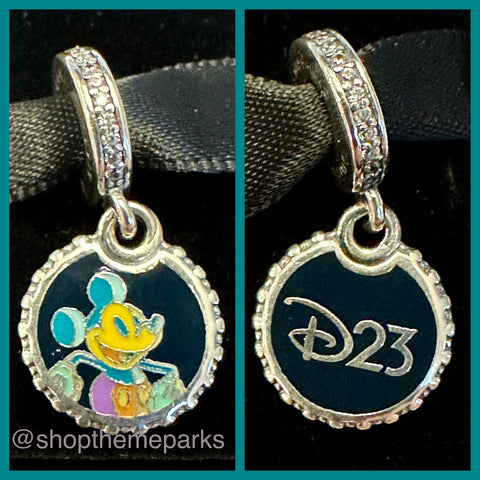 Disney Parks Pandora Destination D23 MICKEY MOUSE Dangle Charm Exclusive 2025