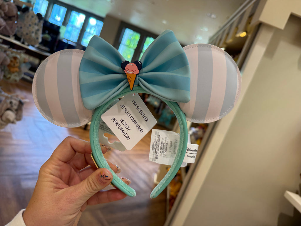 Disney Parks Beach Club Resort Loungefly Minnie Ears Headband in