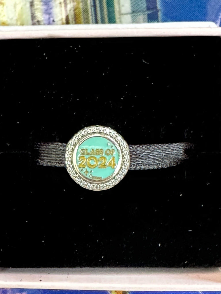 Disney Parks Pandora Mickey Graduation Class of 2024 Charm Button Excl