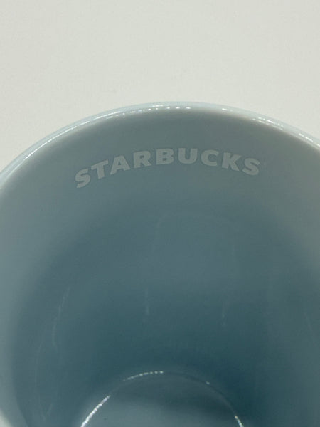 Disney Parks Starbucks WDW BLUE Bow Ribbons Castle Coffee Mug Cup