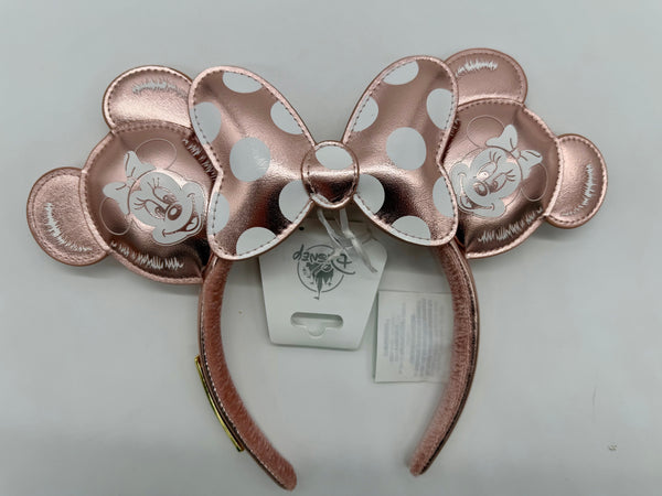 Disney Parks Loungefly Rose Gold Mickey Mouse Balloon Minnie Ears Headband