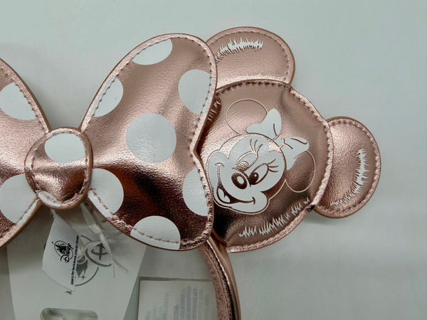 Disney Parks Loungefly Rose Gold Mickey Mouse Balloon Minnie Ears Headband