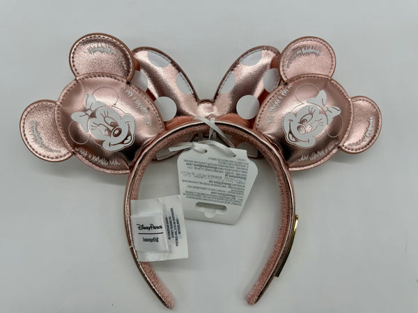 Disney Parks Loungefly Rose Gold Mickey Mouse Balloon Minnie Ears Headband