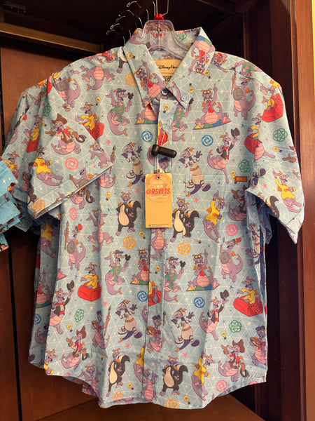 Disney Parks X RSVLTS Figment Button Up Shirt 2026