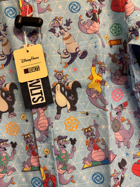 Disney Parks X RSVLTS Figment Button Up Shirt 2026
