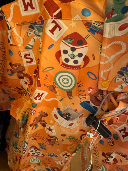Disney Parks X RSVLTS Toy Story Mania Button Up Shirt 2026