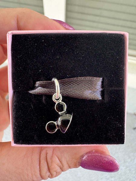 Disney Parks Pandora Mickey Mouse Mouseketeer Ear Hat Dangle Charm