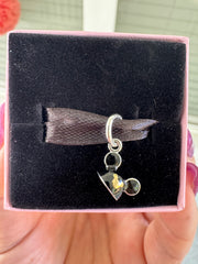 Disney Parks Pandora Mickey Mouse Mouseketeer Ear Hat Dangle Charm