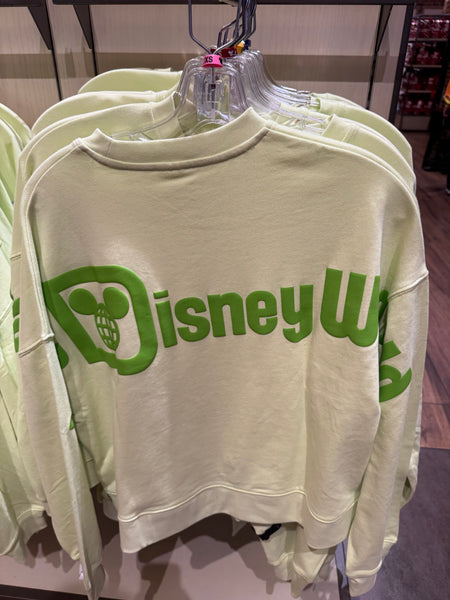 Disney Parks Tinker Bell Green Sweatshirt 2025 NWT Walt Disney World ADULT