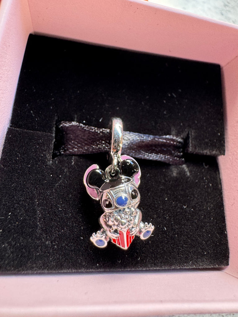 Disney Parks Pandora Charm Snack Stitch Dangle 2025 Exclusive