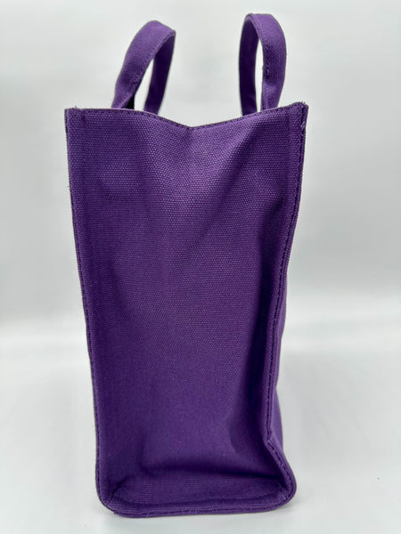 Disney Parks Walt Disney World Cinderella Castle Purple Canvas Bag NWT 2025