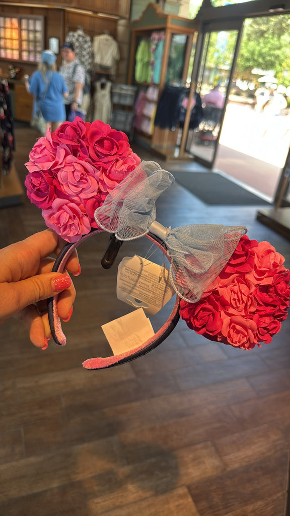Disney Parks Epcot United Kingdom Rose Minnie Mouse Ears Headband 2026