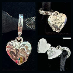 Disney Parks Pandora Charm Jack Sally Heart Locket 2024 Exclusive Nightmare Before Christmas