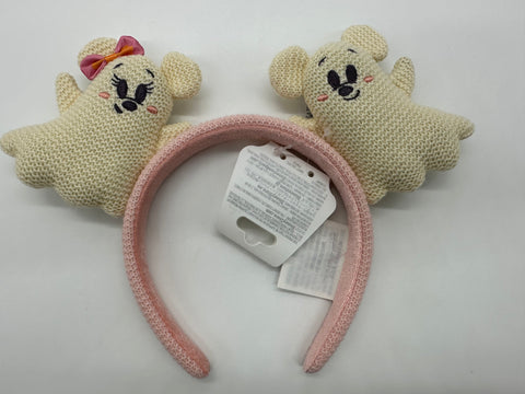 Disney Parks Mickey Minnie Mouse Cute Ghost Ears Headband Halloween 2025