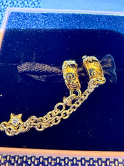 Disney Parks Pandora Gold Silver Fantasyland Castle Safety Chain Park Exclusive 2026