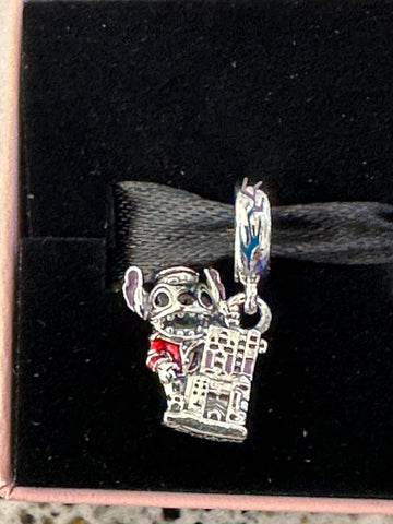 Disney Parks Pandora Charm Stitch Hollywood Tower Hotel Tower of Terror Bellhop Dangle 2023