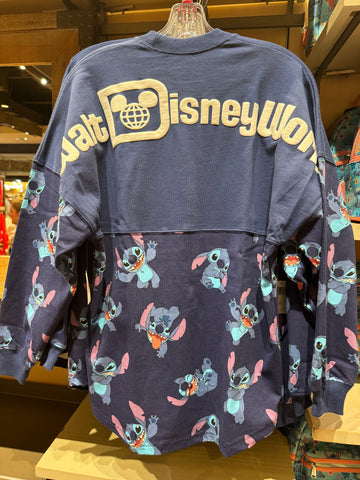Disney Parks Spirit Jersey Stitch Navy Blue Walt Disney World ADULT WDW (M L XL ONLY)