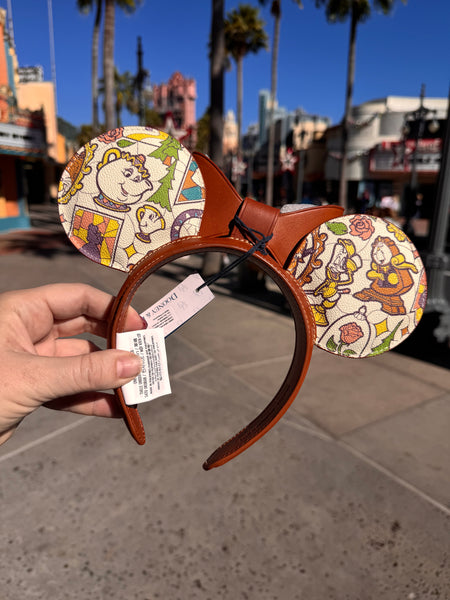 Disney Dooney & Bourke Beauty and the Beast Mouse Ears Headband NWT 2025