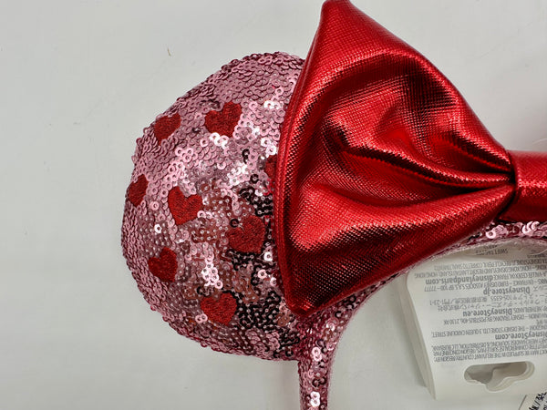 Disney Parks Valentine's Day Minnie Mouse Ears Headband 2026