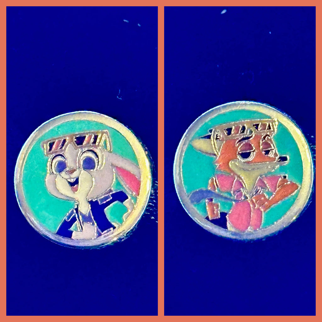 Disney Parks Pandora Judy Nick Zootopia Exclusive Button Charm 2025
