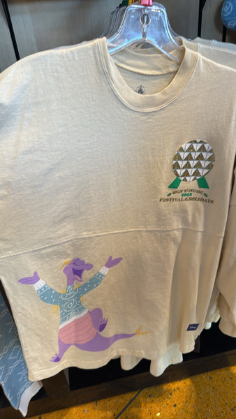 Disney Parks EPCOT Festival of the Holidays Spirit Jersey Adult 2025 NWT Figment