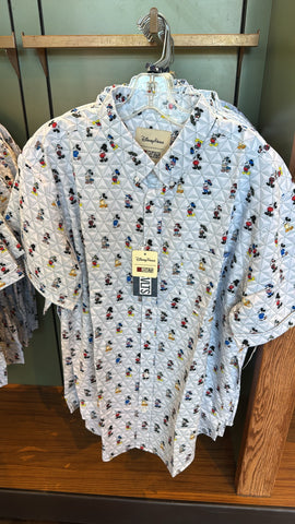 Disney Parks X RSVLTS EPCOT World Showcase Mickey Mouse Button Down Shirt 2025 NWT