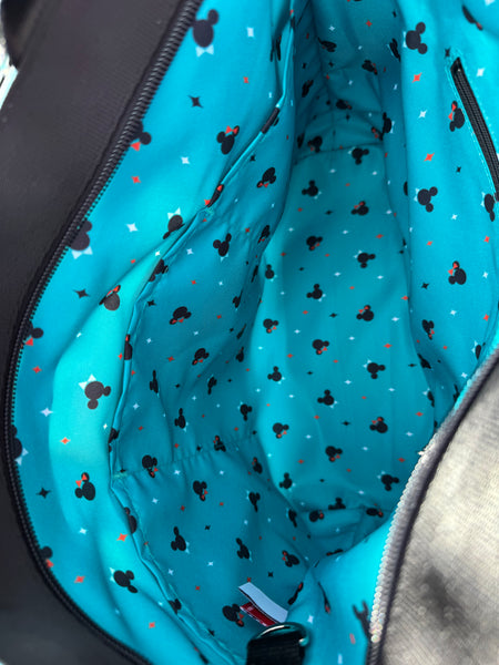 Disney Parks Harveys Art of Scooter Classic Tote Seatbelt Bag Mickey Minnie