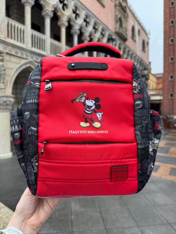 Disney Parks Lug Epcot Italy Hopper Shorty Backpack Mickey NWT 2024
