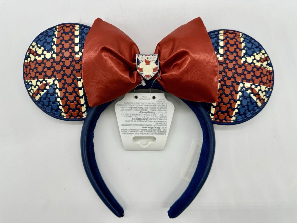 Disney Parks Epcot United Kingdom Union Jack Flag Minnie Mouse Ears Headband 2026