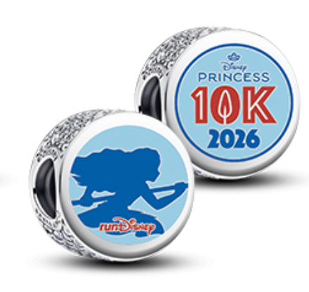 Disney Parks Pandora RunDisney Moana Princess Half Marathon 10K Bead Charm 2026
