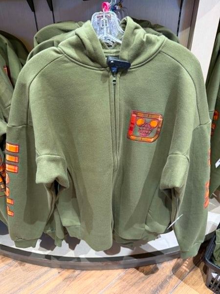 Disney Parks Green Fall Autumn Plaid Zip Hoodie 2026 Walt Disney World ADULT