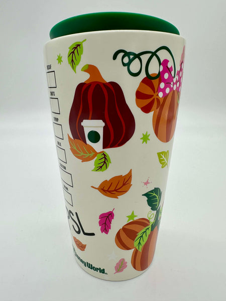 Disney Parks Starbucks Park Days & Lattes PSL Fall Ceramic Tumbler
