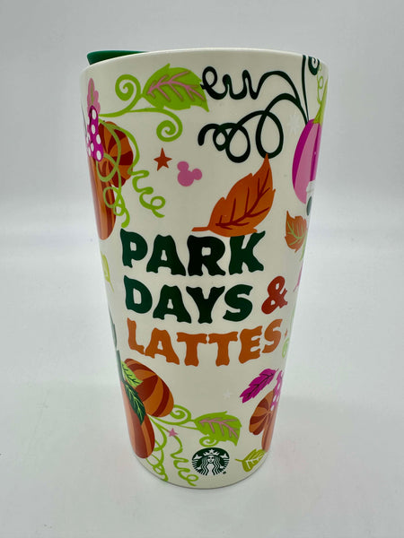 Disney Parks Starbucks Park Days & Lattes PSL Fall Ceramic Tumbler