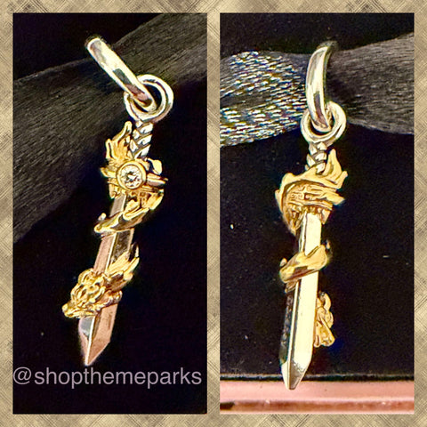 Disney Parks Pandora Mulan Sword Dangle Charm 2026 Exclusive Premium Princess Collection