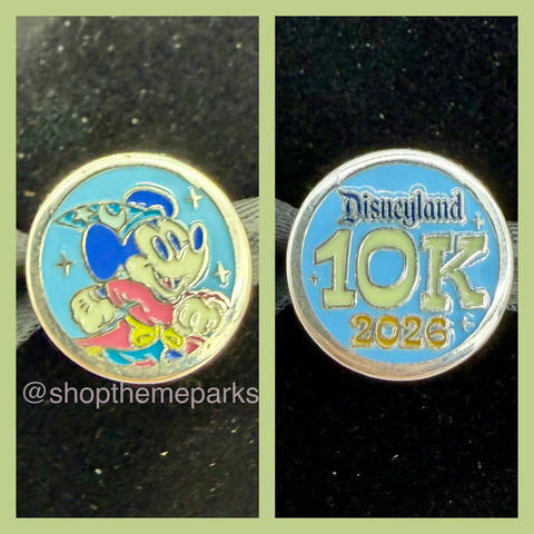 Disney Parks Pandora RunDisney Sorcerer Mickey Disneyland Half Marathon 10K Bead Charm 2026
